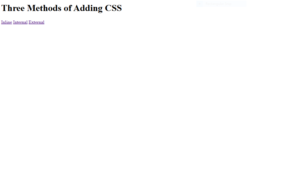 Three methods of adding CSS preview